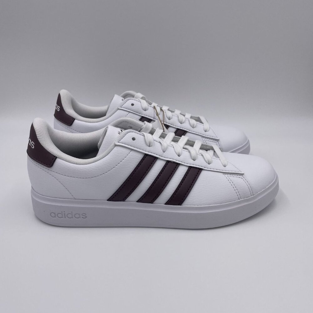 adidas Grand Court 2.0 White / Dark Brown Women's Shoes